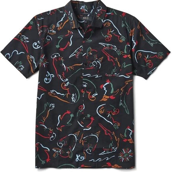 Roark Gonzo Creatures Shirt \\ Men Medium //  Black Short Sleeve Classic Fit - Picture 1 of 9